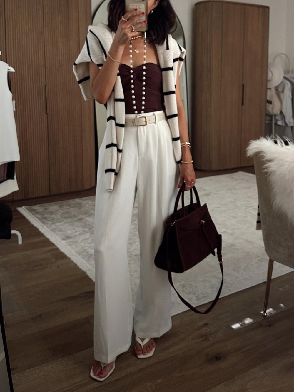 Veronica Beard Suede Dash Bag